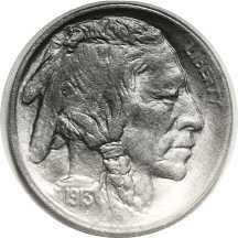 1913 nickel, obverse